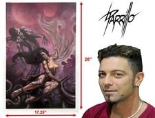 Original Cover Art Lucio Parrillo Warlord of Mars #28 Variant Comic Book 1 of 1