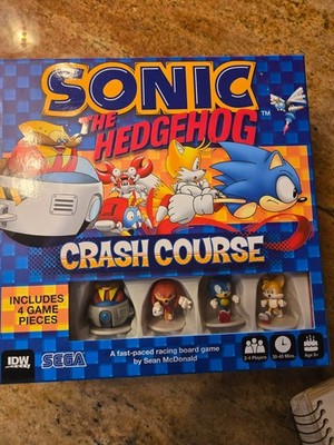 Sonic The Hedgehog Crash Course Board Game COMPLETE Sega Rare Pieces Figures
