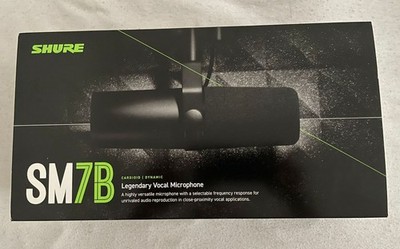 Shure SM7B Dynamisches Gesangsmikrofon - Dunkelgrau New open Box