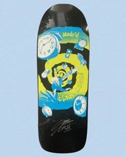 RARE SIGNED Claus Grabke Retro Glow In The Dark Reissue Madrid Skateboard Deck