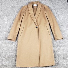 Babaton The Stedman Coat Womens XS Soft Wool Cashmere Long Camel Brown Jacket
