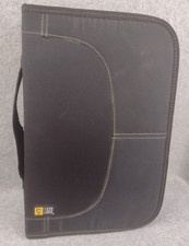 Case Logic 92  8 Side Slots Disk Binder CD DVD Zip-up Wallet 18 Pages 12x8x3.5