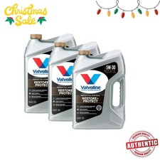 3 Pack Valvoline Restore Protect Full Synthetic 5w-30 Motor Oil 5 Q
