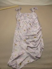 CIDER Size L Womens Cinch Side Asymmetric Hem Lightweight Cami Slip Dress 333