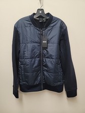 Maglione HUGO BOSS Puffer Jacket Bomber Uomo Taglia S Blu Nuovo con etichette