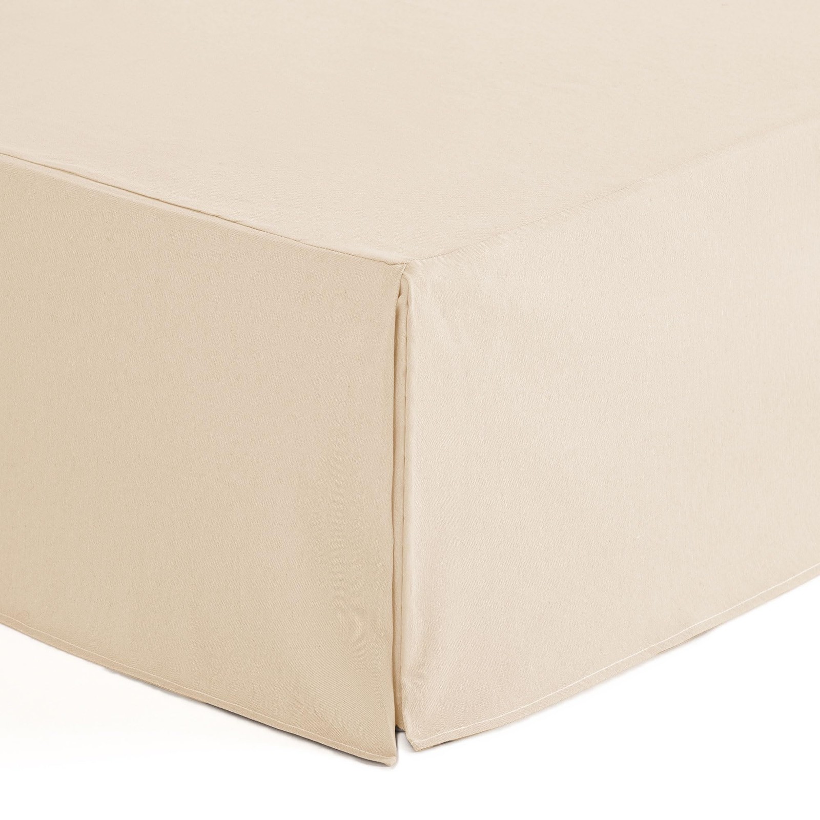 Cache sommier 150 x 190 extensible écru housse sommier lit 150 cm universelle