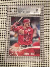 MIKE TROUT 2014 Topps THE FUTURE IS NOW Insert #FN-19 • ERROR (NO FOIL) • POP 1