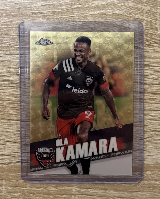 2022 Topps Chrome MLS Ola Kamara Superfractor 1/1 One Of One #168 D.C. United