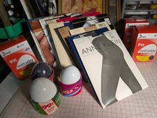 Vtg 70-90s Pantyhose Leggs Egg Givenchy Harris DK Klein Hanes Jokey A B S M 2