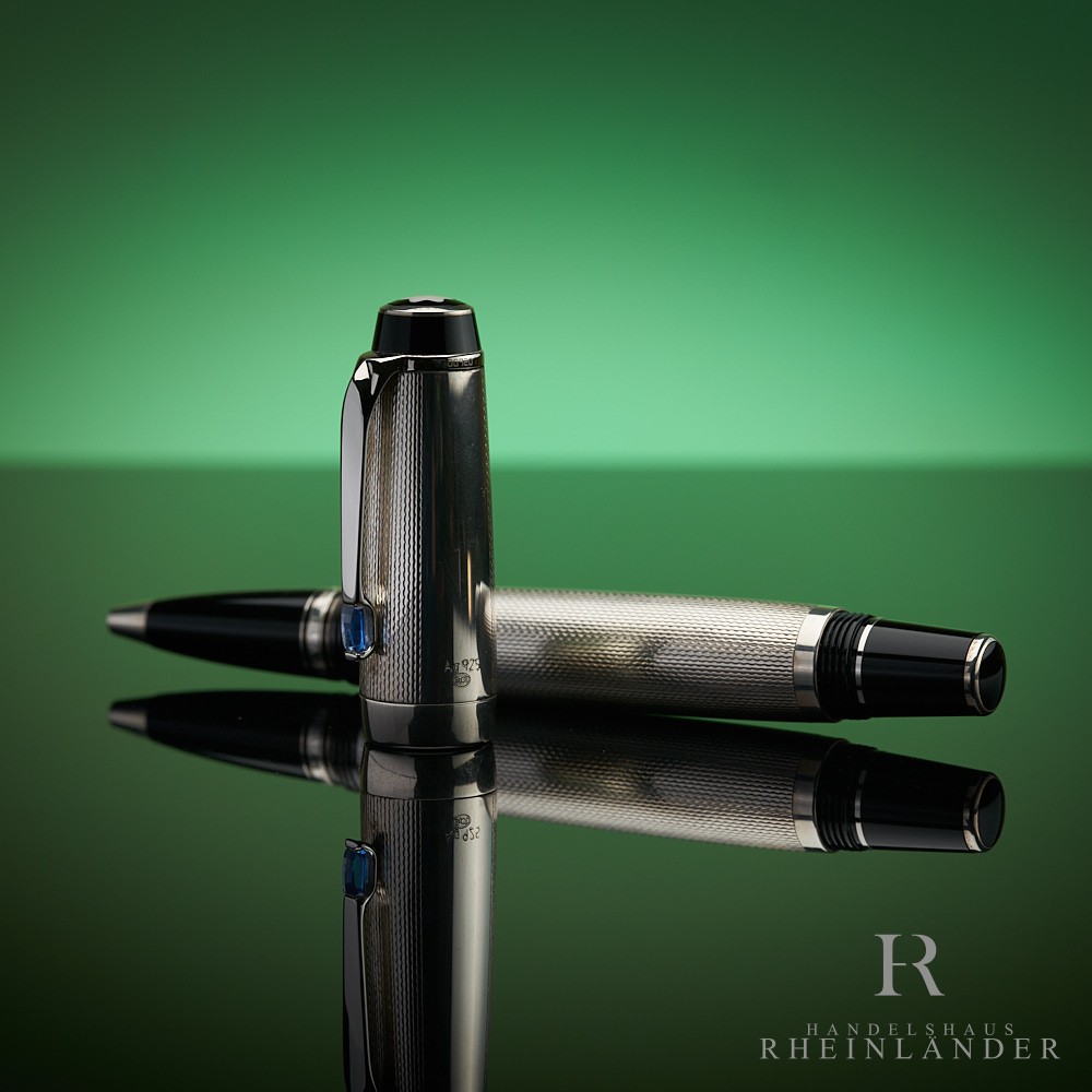 Montblanc Boheme Solitaire Sterling Silver Barleycorn Rollerball