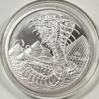 World of Dragons 1 oz Fine .999 Silver Round Egyptian Dragon Golden State Mint