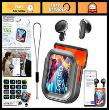 AI Translation Earbuds - Real-Time 135 Languages, Wireless Bluetooth Earphones f