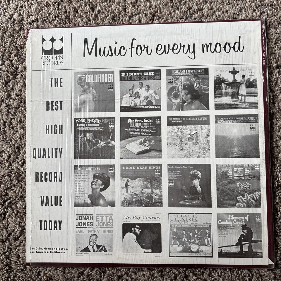 The Mexicali Brass Whipped Cream & The Lonely Bull 33 RPM LP Record Crown 1965 - Image 2 of 4