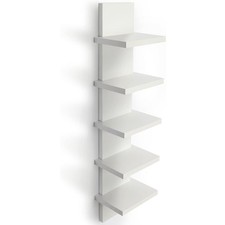 5 Tier Wall Shelf Unit Vertical Shelf Floating Storage Wall Shelf Art Decoration