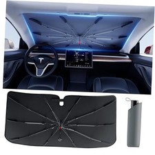 Umbrella Windshield Sun Shade - Medium, Car Sunshade for Medium 57"L x 31"W 