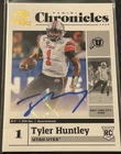 TYLER HUNTLEY RC 2020 PANINI CHRONICLES DRAFT ROOKIE AUTO