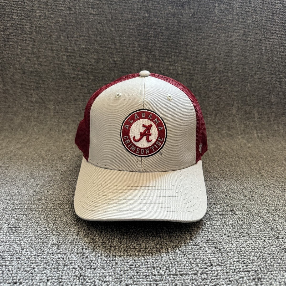 '47 Brand Alabama Crimson Tide Trucker Snapback Cream Crimson One Size Hat