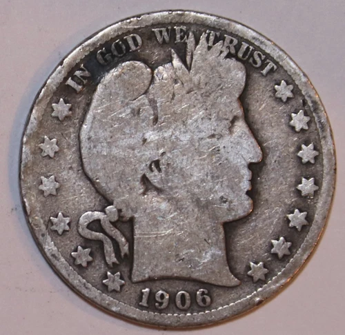 1906-S Barber Half Dollar - Good - #9877DAC