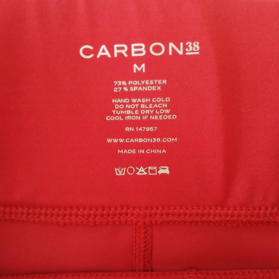 NUEVO SIN ETIQUETAS Carbono 38 Colección Sayang Macramé Leggings Top Conjunto Suéter Para Mujer’s M Rojo Foto 3 de 4