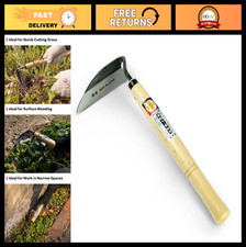 Japanese Weeding Sickle - 4.7" Composite Steel Blade, Twisted Design for Weeds