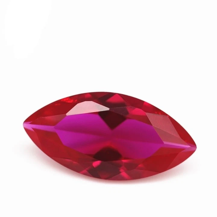 Synthetic Ruby Marquise Fine Cut AAA Loose Gemstone For Assorted Jewelry - Image 3 of 4