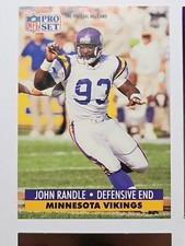 JOHN RANDLE Minnesota Vikings 1991 RC Hall of Fame Rookie + 10 Various Cards