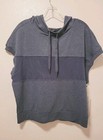 Sudadera con capucha Yogalicious azul malla talla grande nueva con etiquetas