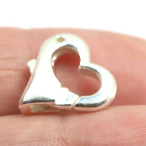 Sterling Silver Heart Parrot / lobster clasp Clasp *Free post in oz - Picture 8 of 8
