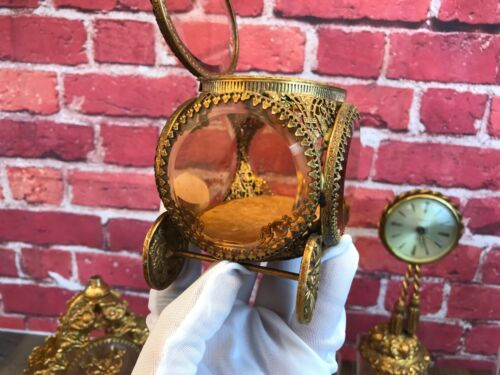 AS-IS Lot of 4 RARE Vintage - STYLEBUILT GOLD FILIGREE Boudoir French FOR REPAIR - Picture 13 of 24