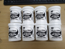 Image of BLACK & WHITE GENUINE PLUKO HAIR DRESSING POMADE 200ML X8 JUST £53.49 FREE POST
