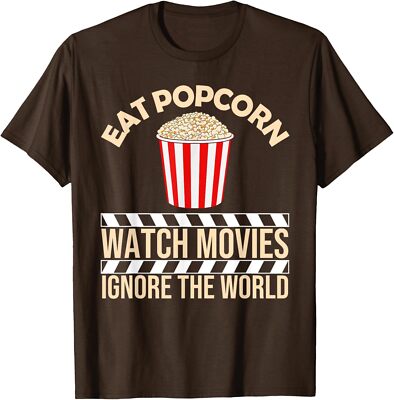 Funny Popcorn Movie Gift Cute Popped Corn Lover Unisex T-Shirt