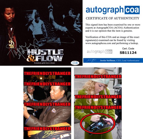 Terrence Howard & Taryn Manning signed "HUSTLE & FLOW" 8x10 Photo EXT PROOF ACOA