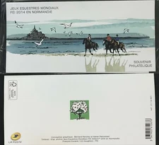 France #YTBS97 MNH S/S 2014 Equestrian Games Attelage Vaulting [4656]