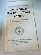 Coast Geodetic Survey Nautical Chart Agents Dept Commerce Booklet October 1970
