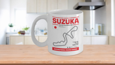 Track Outline Suzuka Circuit Race Track Mug