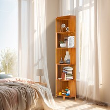 Corner Bookcase, A-Shaped Display Bookshelf, Multifunctional Storage Display