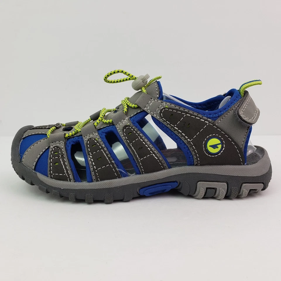 Sandalias deportivas al aire libre Hi-Tec inspiradas en Life Shore CH's para niños talla 2Y gris azul Foto 3 de 4