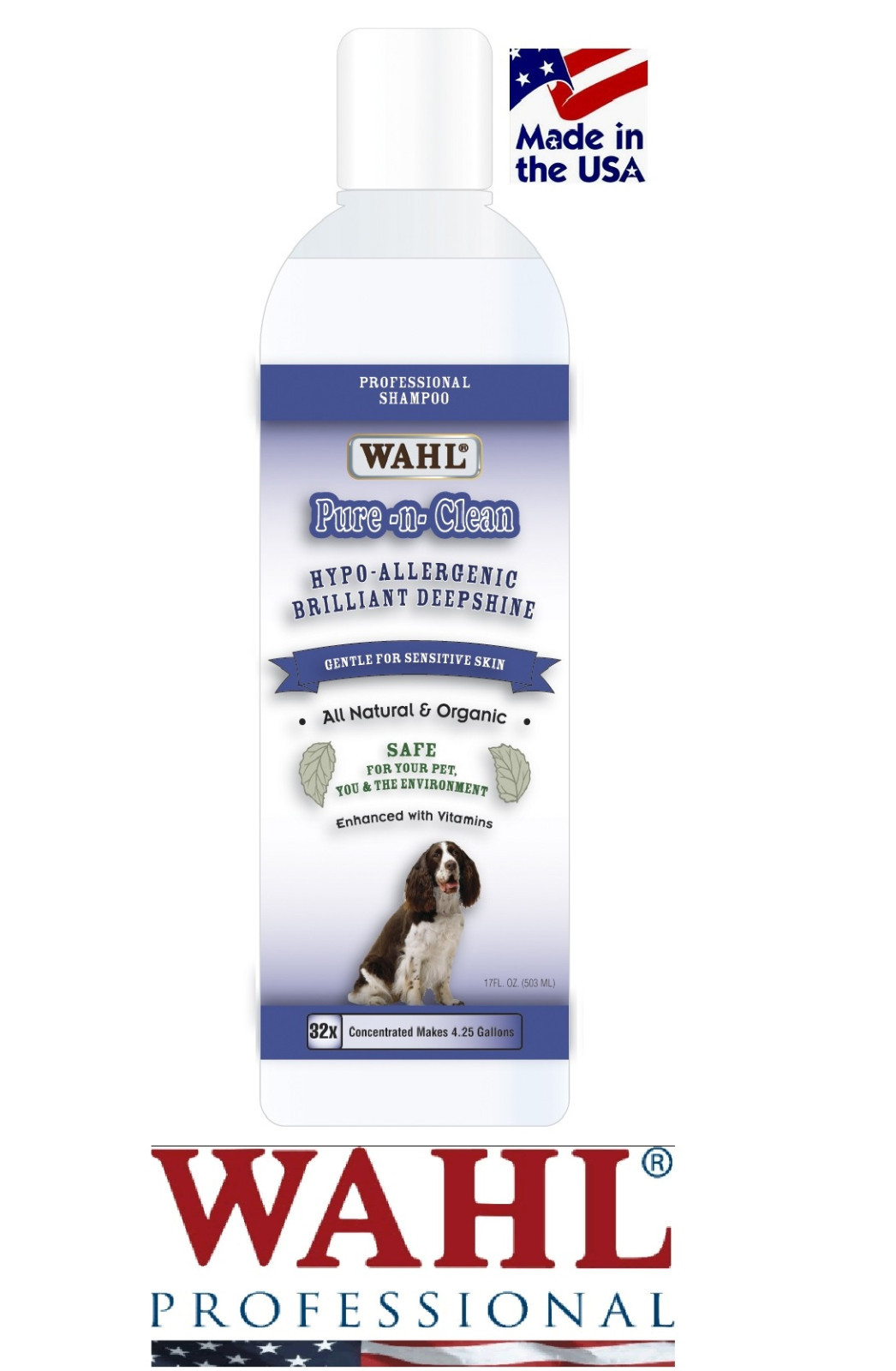 Wahl Pure N Clean Dog Cat Shampoo CONCENTRATE