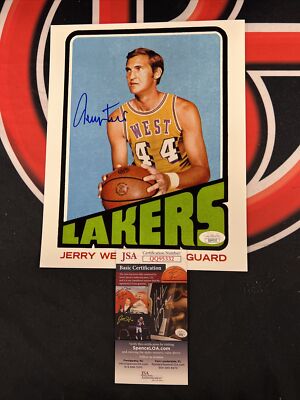Jerry West Autographed Los Angeles Lakers Signed 8X10 Photo NBA
