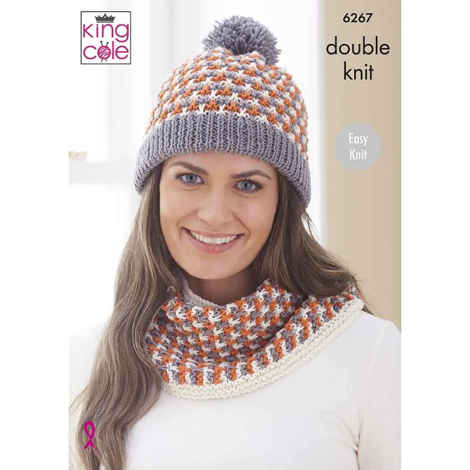 Ladies Knitting Pattern Womens Scarf Cowl & Hat Double Knit King Cole 6267 - Image 5