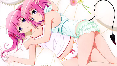 Anime girls nana asta deviluke momo velia to loveru Playmat Game Mat Desk