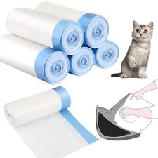 100 Count Cat Litter Box Bags 11 Gallon Capacity Replacement Waste Bags for L...