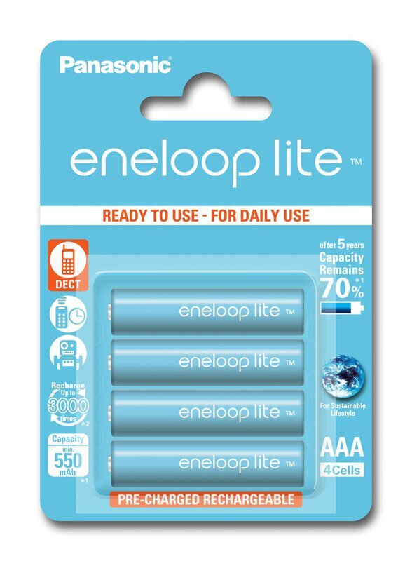 Thumbnail - Panasonic Eneloop Lite Akku Nimh, Micro, Aaa, Hr03, 1.2v/550mah 4er