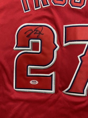 Mike Trout Signed Autograph Auto Angels Baseball Jersey PSA/DNA Read Description - Picture 2 of 3