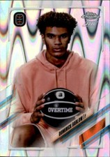 Dominick Barlow 2021-22 Topps Chrome Overtime Raywave Parallel Rookie Card #95
