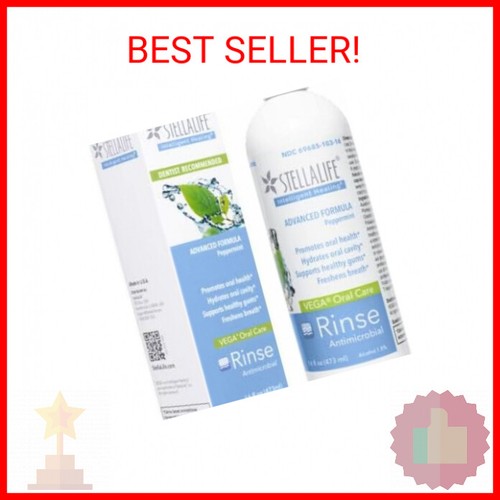 StellaLife VEGA Oral Rinse Peppermint, Dry Mouth Mouthwash, Natural Daily Denta eBay