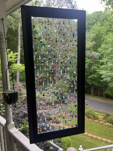 Outdoor Decor-Garden Art-Sun Catcher-Unique-Mother’s Day Gift-Beaded Porch Frame - Picture 1 of 6