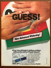 1985 Oxydol Laundry Detergent Vintage Print Ad/Poster Retro 80s Art Décor 