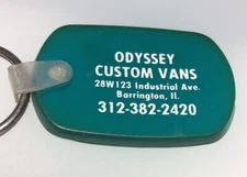 Barrington IL Odyssey Custom Vans Illinois Vintage Auto Keychain Key Ring
