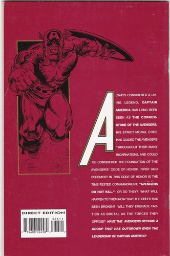 THE AVENGERS #366 SEPTIEMBRE DE 1993 GOLD METALLIC COVER RETRIBUTION - Imagen 2 de 2